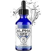 FWS Alpha GPC, 300 mg Liquid Alpha GPC Choline, Organic, Non-GMO, Fast Acting Nootropic Brain Supplement for Memory and Focus, Supports Healthy Brain Function for Mental Clarity