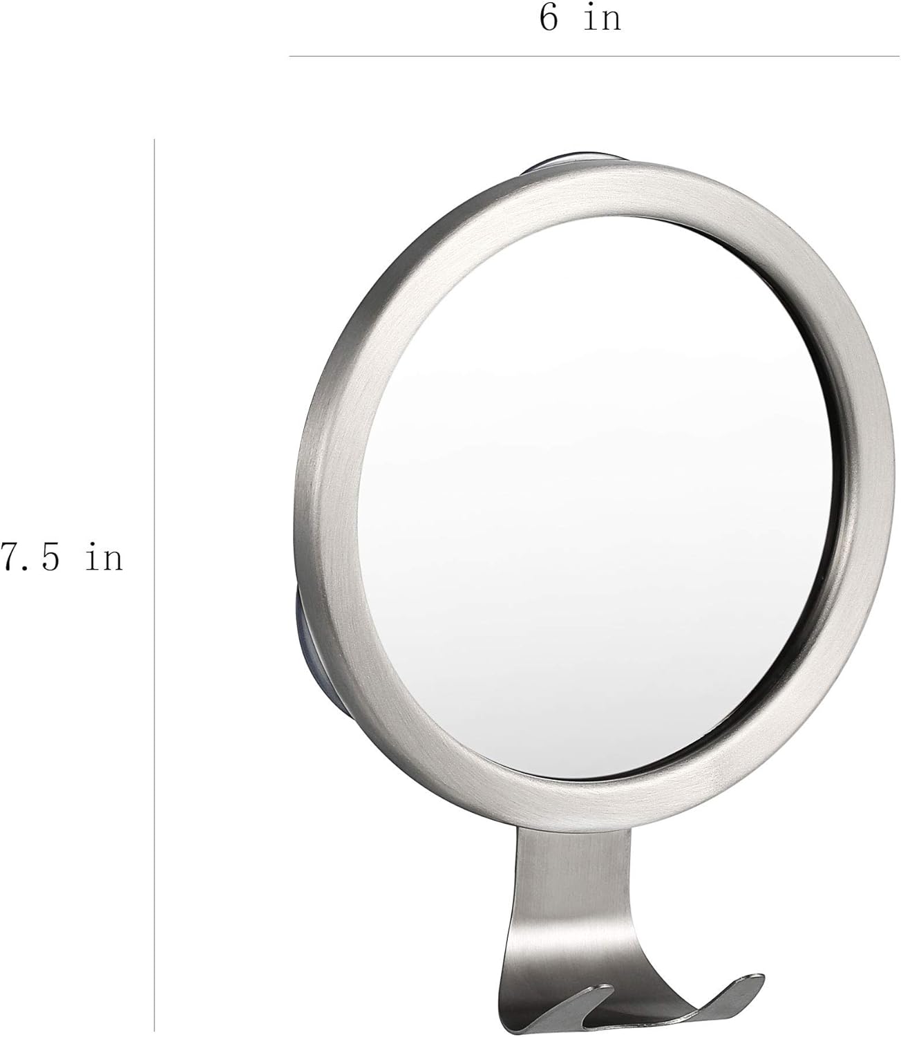 Ettori Fog-Free Shower Mirror Bathroom Fogless Shaving Bathtub Power Lock Suction: Kitchen & Dining