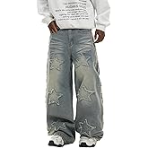 Mrmall Baggy Jeans for Men Loose Fit Denim Trousers Y2k Casual Pants 2000s Streetwear