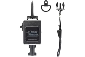 Gear Keeper CB Mic Keeper Retractable Microphone Holder - Features Heavy-Duty Snap Clip Mount, Adjustable Mic Lanyard and Hardware Mounting Kit