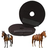 LBH MARKET Horse Bit Guards Neoprene 3&rdquo; &ndash; Soft Padded Bit Protection with Velcro&reg; Closure &ndash; Prevents Pinching &amp; Rubbing &ndash; Equestrian Riding Tack &ndash; Black (Pair)