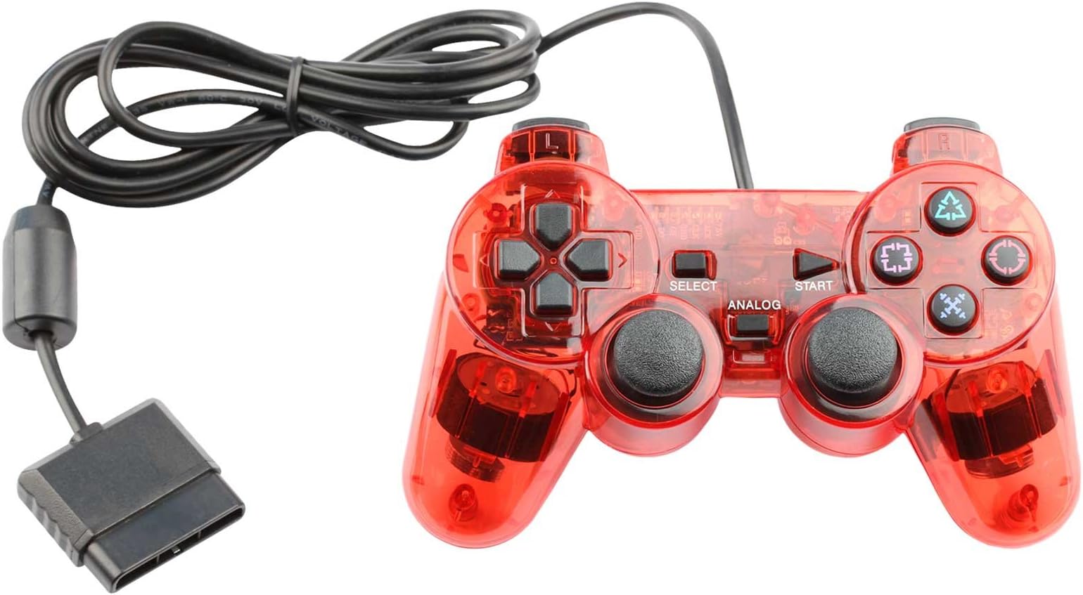 Controller for PS2 Playstation 2 Wired (Red)