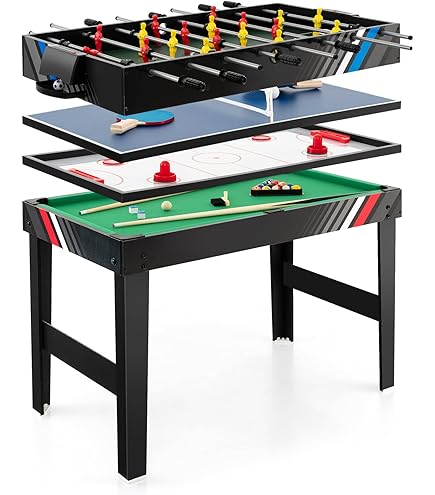 Giantex 4-in-1 Multi Game Table, 49 Inch Combination Game Tables