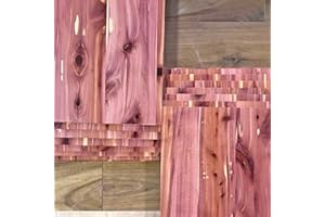 1/8" x 12" x 12" Pre Finished Aromatic Cedar Plywood - Perfect for CNC, Laser Cutting & Engraving - Cherokee Wood Products (8pcs)