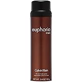 Calvin Klein Euphoria For Men Deodorant- With Notes of Ginger Pepper, Black Basil, Cedar Leaf, Creamy Suede Accord & Patchouli Accord