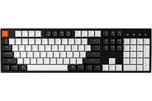 Keychron C2 Full Size 104 Keys USB Type-C Wired Mechanical Gaming Keyboard for Mac Layout, Gateron G Pro Brown Switch/RGB Backlight/Double-Shot ABS keycaps Computer Keyboard for Windows Laptop PC