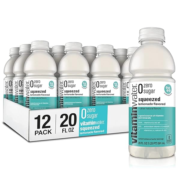 VITAMIN WATER ZERO SUGAR – SQUEEZED – LEMONADE...