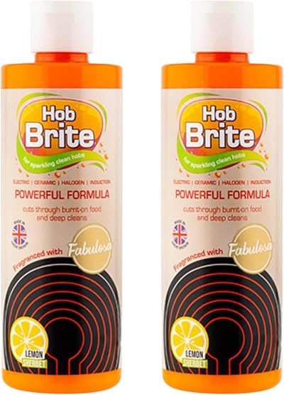 Hob Brite Hob Cleaner Lemon Sherbet 2x250ml for All Cookers