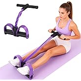 FateFan Multifunction Tension Rope, 6-Tube Elastic Yoga Pedal Puller Resistance Band, Natural Latex Tension Rope Fitness, for