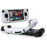 Syntech Protective Case Compatible with Steam Deck Accessories Console OLED/LCD, All-Round Protection with Non-Slip Thumb Grips, Silicone Cover for Enhanced Fit and Alignment-Grayish White | Accessories Console, All-Round Protection, Non-Slip Thumb Grips, Grayish White