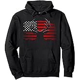 American Flag Outdoor Clothing - Antlers Deer Pullover Hoodie