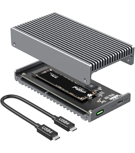 Acasis 80Gbps Thunderbolt 5 SSDエンクロージャー Acasis 80Gbps M.2 NVMe SSD Enclosure Compatible with