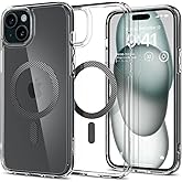 Spigen for iPhone 15 Plus Case, Ultra Hybrid MagFit [Anti-Yellowing] [Compatible with Magsafe] - Carbon Fiber