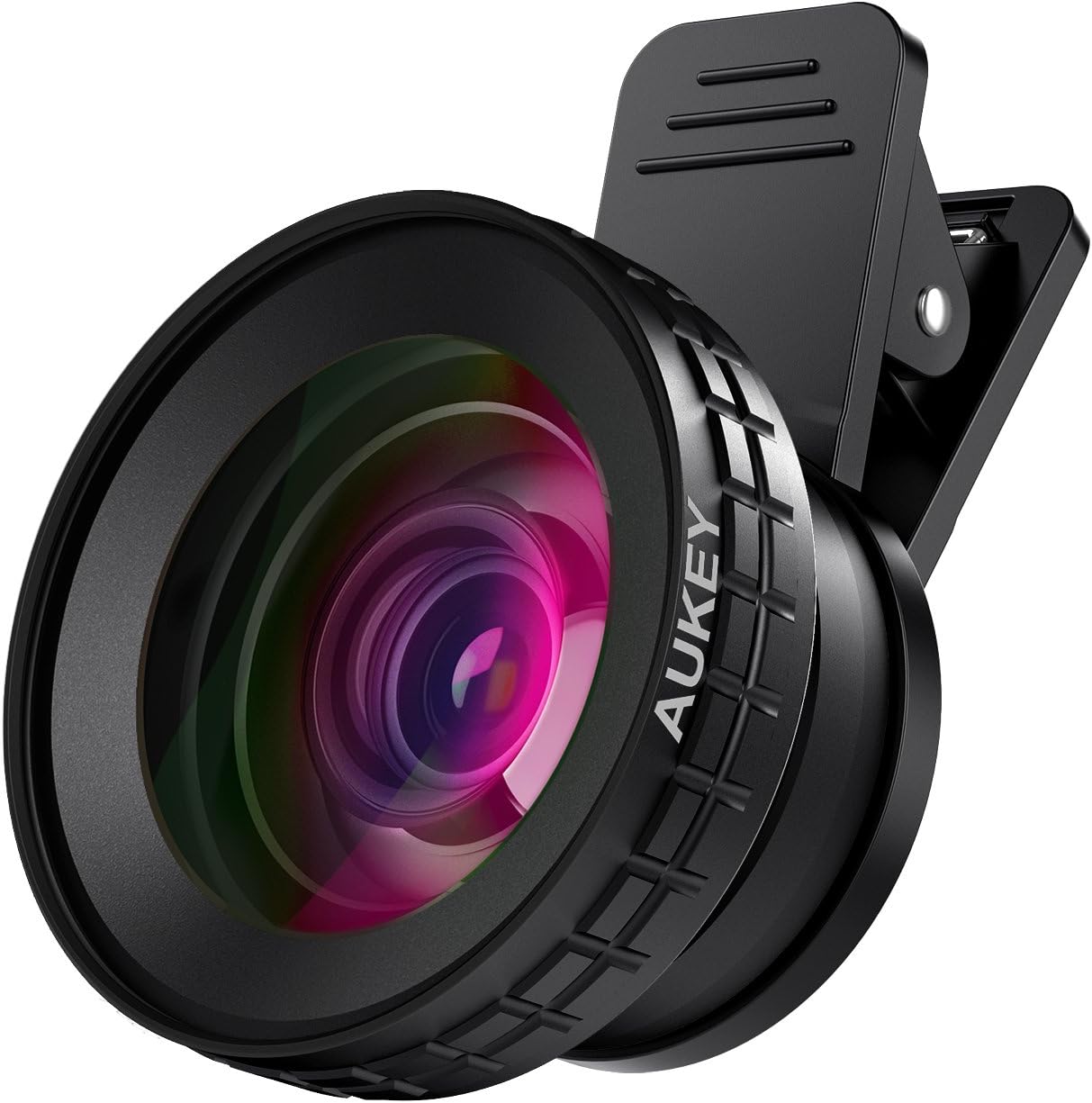 AUKEY Ora iPhone Camera Lens, 0.45x 140° Wide-Angle + 10x Macro Clip-On iPhone Lens for iPhone 8/7 / 6s / 6 Plus, Samsung, Other Android Smartphones