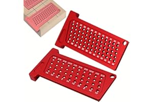 Aluminum Alloy T-Type Square Ruler, Precision Woodworking Marking Gauge, Hole Positioning Scriber for Layout and Measuring