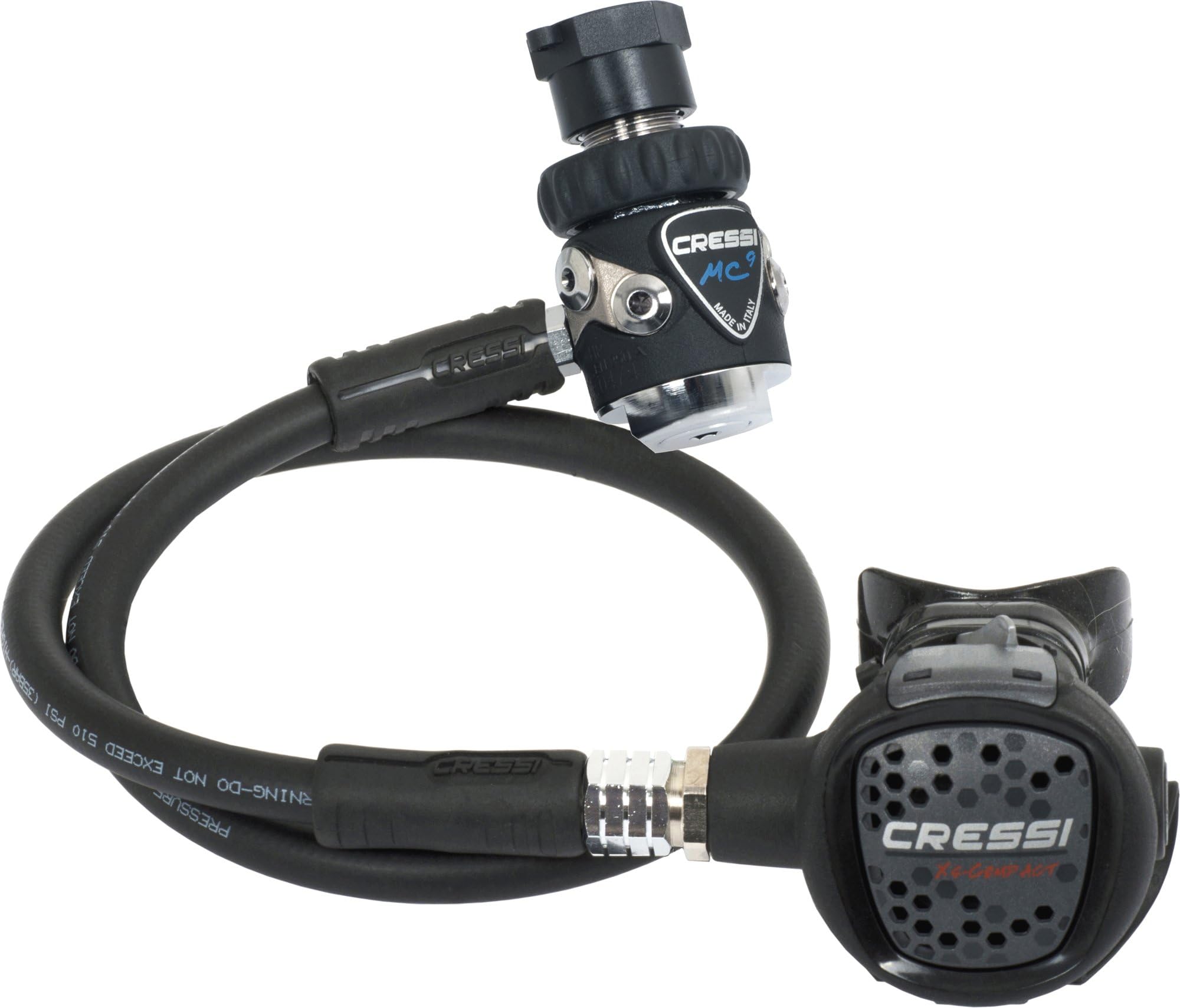 Cressi Compact MC9 DIN Balanced Regulator- Made in Italy