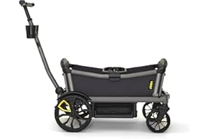 Veer Cruiser City XL | Premium Urban Wagon Stroller for Babies, Toddlers, and Kids | Traditional Stroller Push Steering | JPMA Certified | Lightweight and Collapsible | 4 Seater