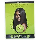 Hollywood Henna Hair Color Kit (Black) Organic Color Hair Beard Dye (Pack of 1-100g) Henna Based Hair Colors with Pure Herbs Free Chemicals Long Lasting Natural Hair Dye for Men & Women Gift