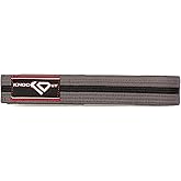 KO Sports Youth BJJ Gi Belt for Kids, 100% Cotton Durable Weave with Ranking Bar, Ages 4–15, All Ranks Training & Competition