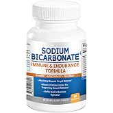 Sodium Bicarbonate+ Immune &amp; Endurance Formula w/Baking Soda Aluminum Free, Potassium, Magnesium, VIT C &amp; Superfoods. Organic Use Sodium Bicarbonate Capsules Pills 120 Count