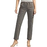 Silver Jeans Co. Womens Suki Mid Rise Curvy Fit Cargo Pants