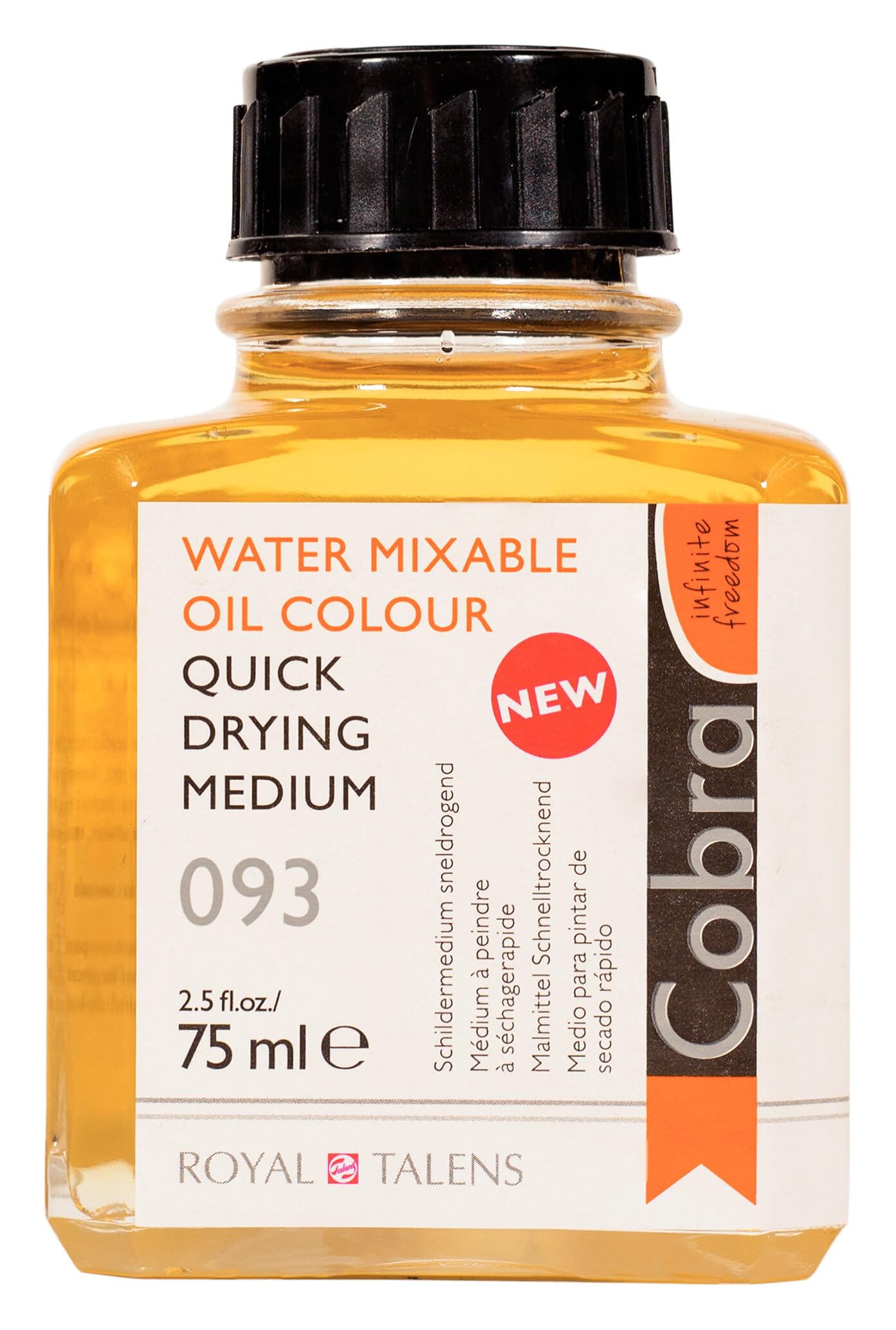Royal Talens : Cobra Water Mixable Oil : Quick Drying Medium : 75ml