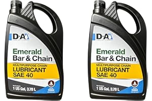 CHEMSTREAM Emerald Bar & Chain Oil for Chainsaws | Multipurpose Chain Lubricant | 1 Gallon (2 Pack)