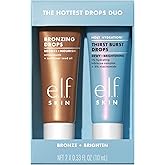e.l.f. SKIN The Hottest Drops Duo, Holy Hydration! Thirst Burst & Bronzing Skincare Set, For A Dewy, Sun-Kissed Look, Vegan &