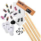 Love is Art Original Couples Painting Kit (12 Colors and Stretcher Bars) | Painting Kit for Adults Date Night, Non-Toxic Body Paint, Canvas Painting Kit, Engagement, and Wedding Gift for Couples