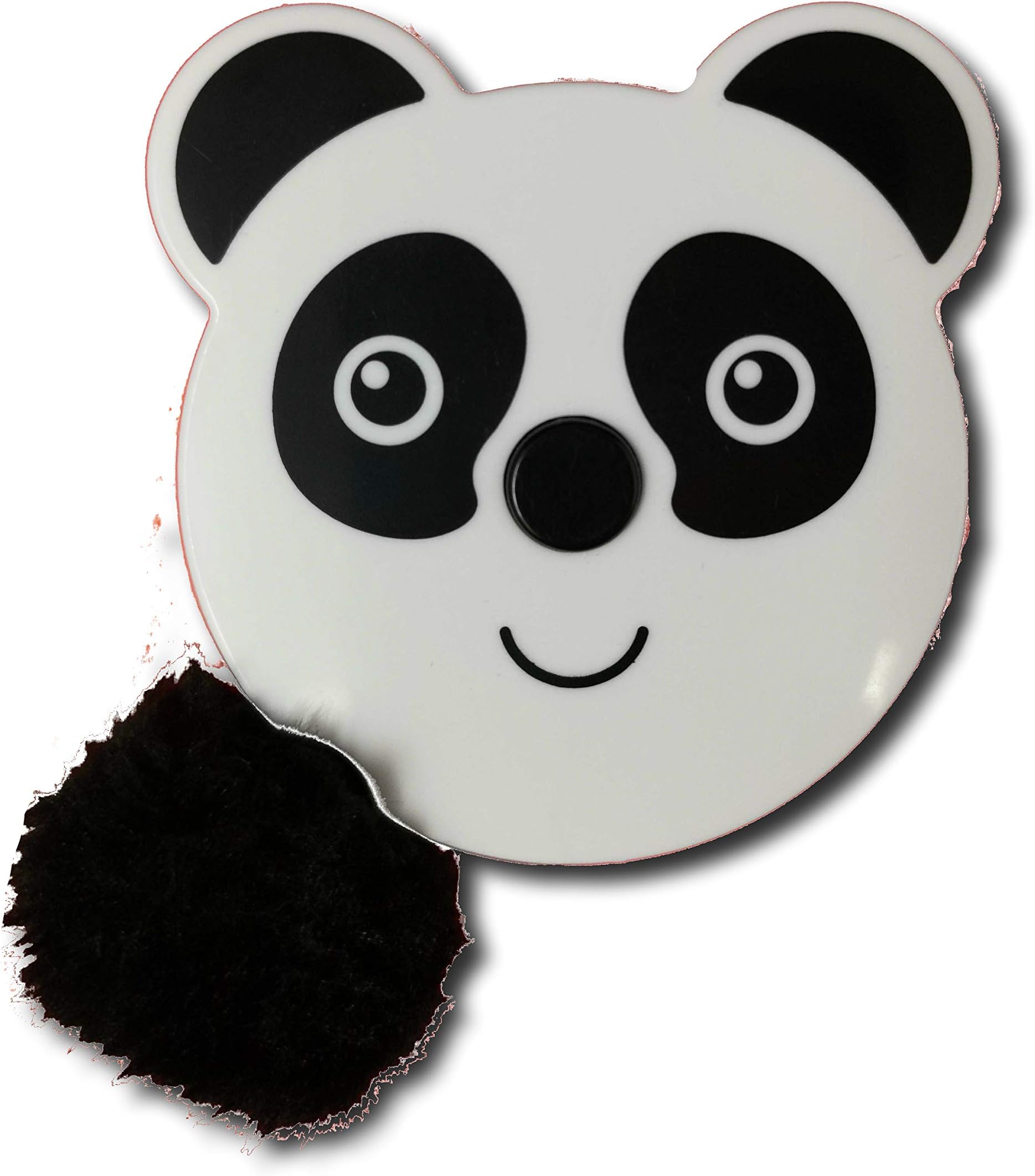 Sew Tasty Cute Animal Retractable Tape Measure with Fluffy Pom-pom Tail and Lanyard Hole (Panda Bear)