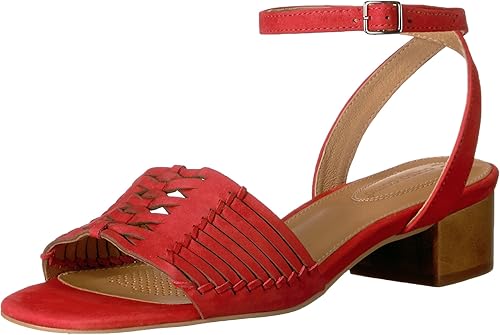 red huarache sandals