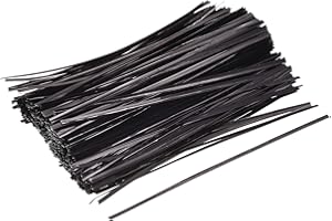 MECCANIXITY Foil Twist Ties 7" 18cm Metallic Plastic Closure Tie for Tying Bread, Candy, Cookies, Gift Bags Arts Crafts Ties 