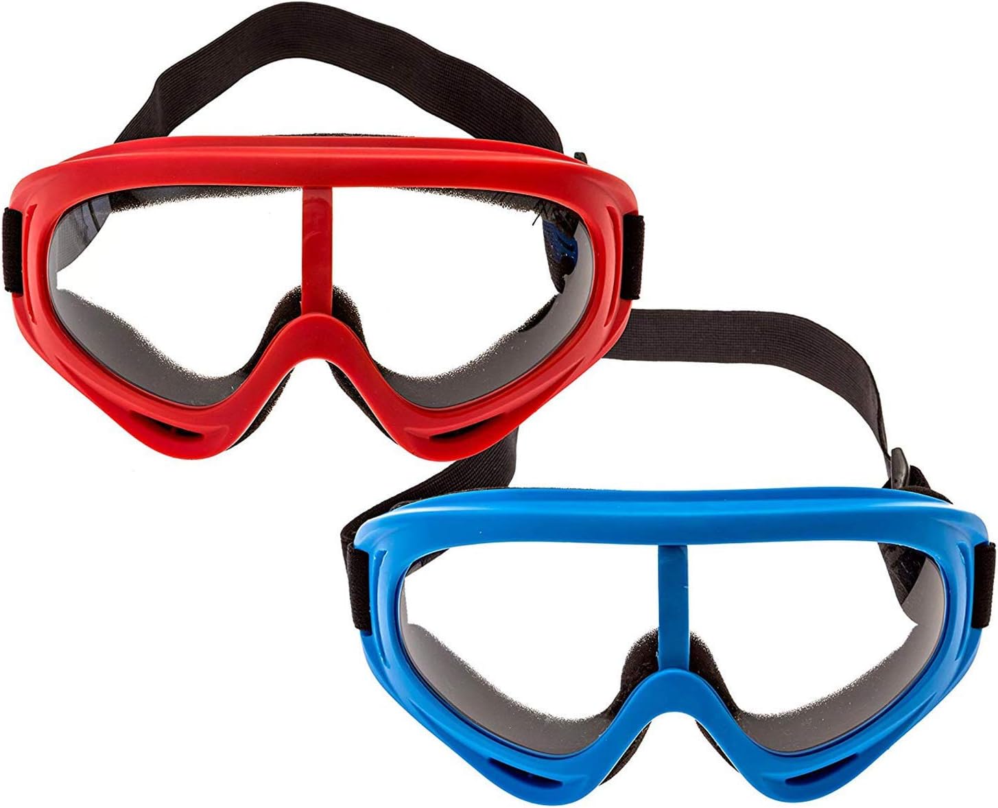 Pack Foam Gun and Blaster Face Mask/Goggles/Eye Shield (1 Red Mask - 1 Blue Mask) - Perfect for Foam Blaster Guns from The Name Brand