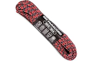 Atwood Rope MFG 550 Paracord 100 Feet 7-Strand Core Nylon Parachute Cord Outside Survival Gear Made in USA | Lanyards, Bracelets, Handle Wraps, Keychain (Dead Pool)