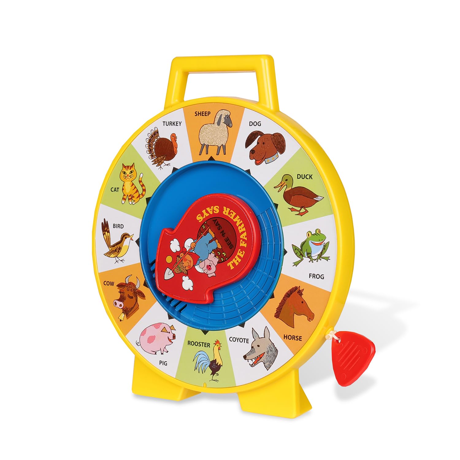 Fisher Price Classics - Farmer Says See 'n Say - Vintage Learning Toy, Sounds and Animals, Interactive Retro Game for Kids, Girls, Boys, Baby, Preschoolers, Toddlers, Unisex Ages 18 Months +