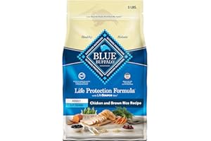 Blue Buffalo Life Protection Formula Natural Adult Dry Dog Food, Chicken and Brown Rice 5-lb Trial Size Bag