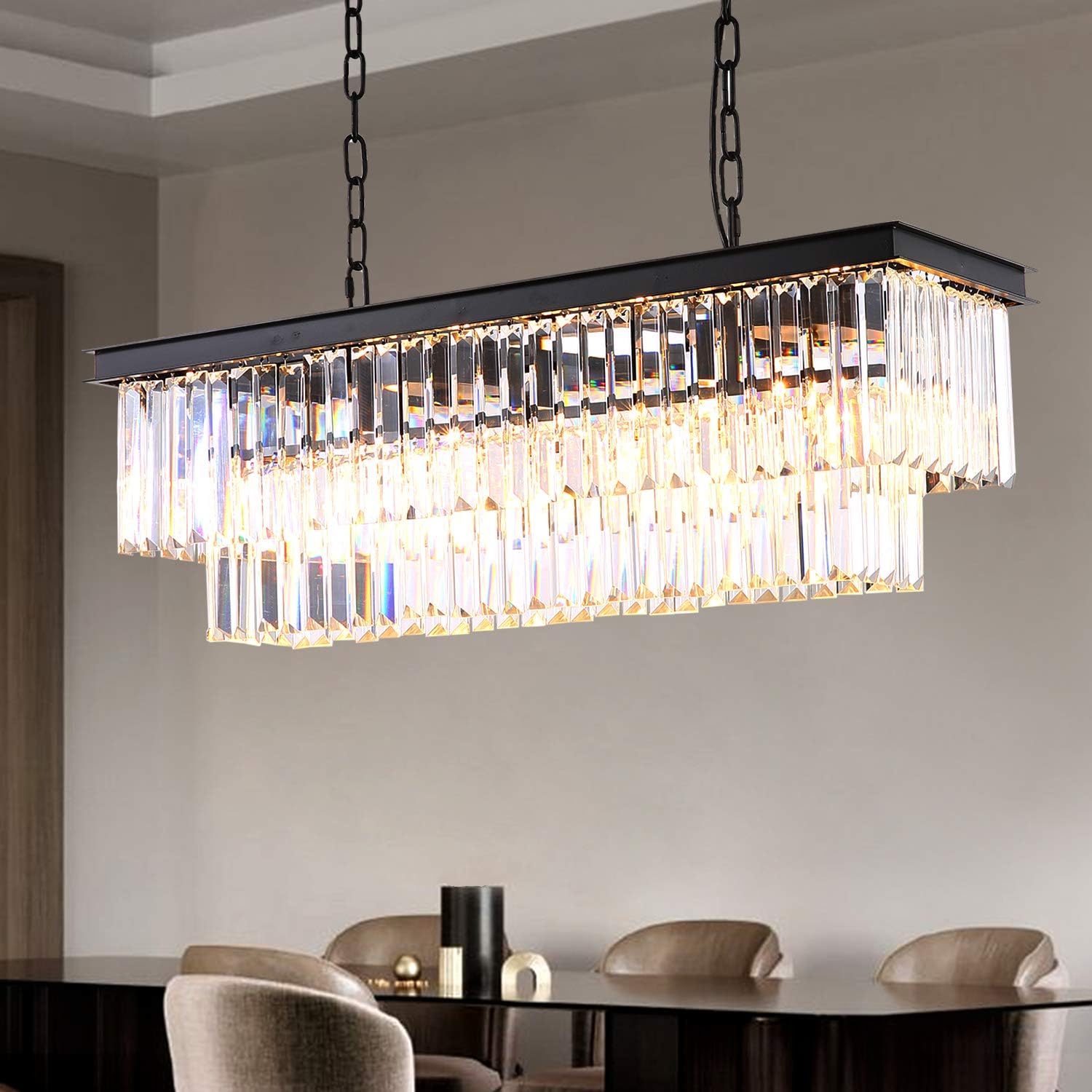 7PM Modern Crystal Chandelier 