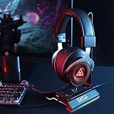 EKSA W1 RGB Gaming Headset Stand 7.1 Surround Sound 3 USB 3.5mm Ports Aluminum view 8