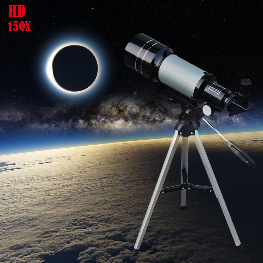 150X Professional Space Astronomical Monocular Telescope with Barlow