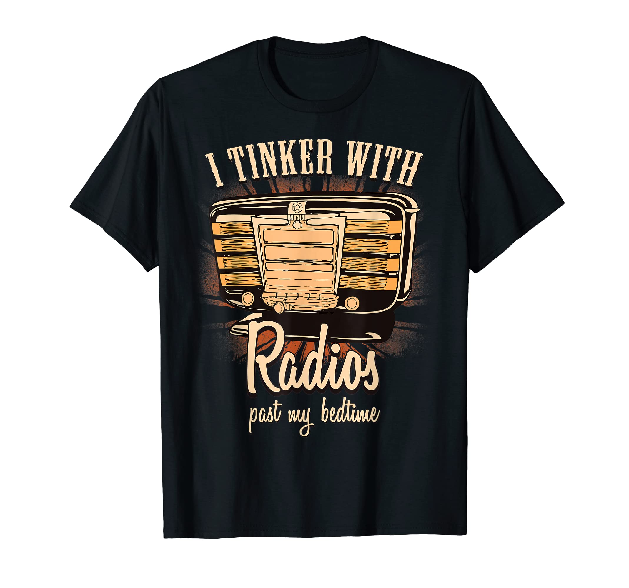 Vintage I Tinker With Radios Funny Amateur Ham Radio T-Shirt