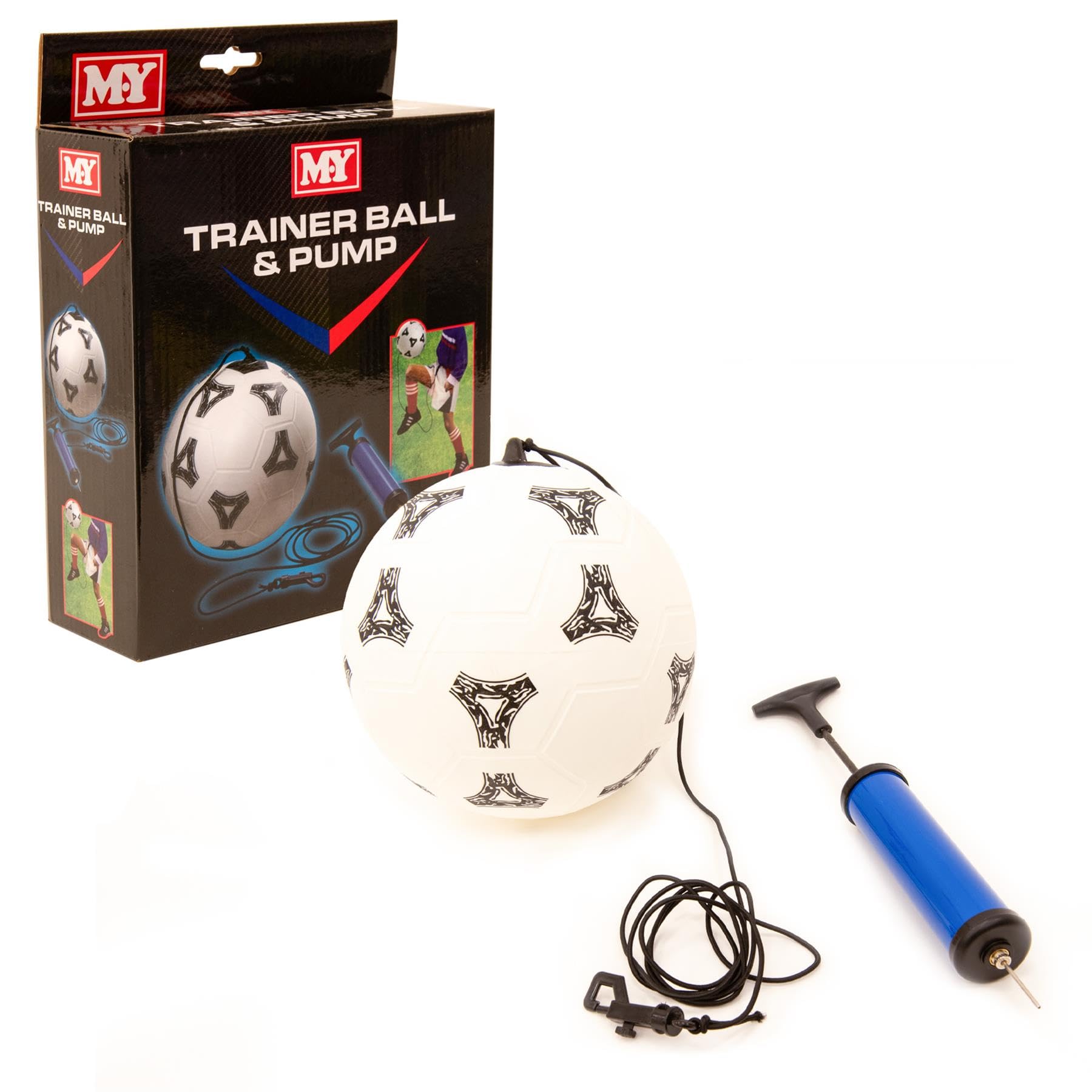 M.Y Kick Ball Football Trainer - Elasticated Soccer Ball Training Set