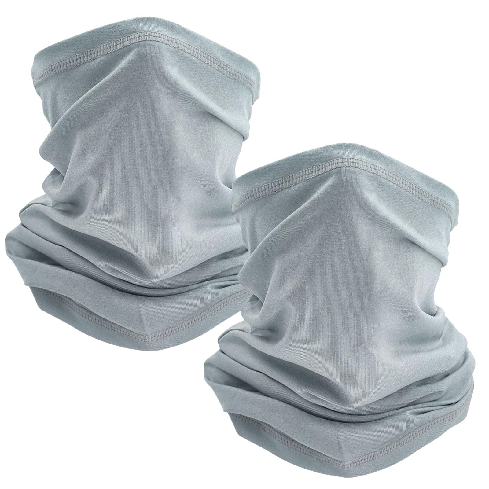 Photo 1 of TICONN Neck Gaiter Face Cover Scarf, Breathable Sun & Wind-proof for Skiing Fishing Hiking Cycling (Chiseled Stone-2PK)