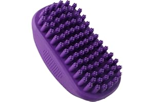 Hertzko Pet Bath & Massage Brush - Dog Bath Brush Scrubber for Shampooing and Massaging Dogs, Cats, Small Animals, Short/Long