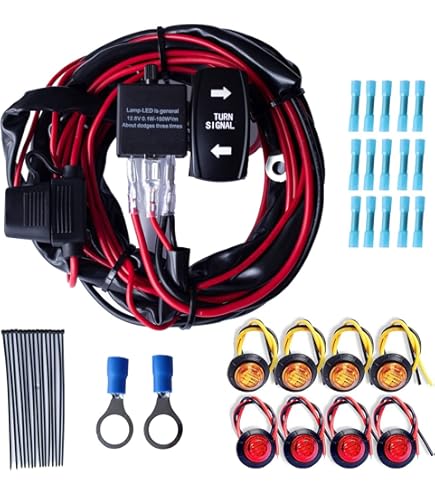 Universal ATV UTV SXS Turn Signal Street Legal Blinker Kit With 110DB