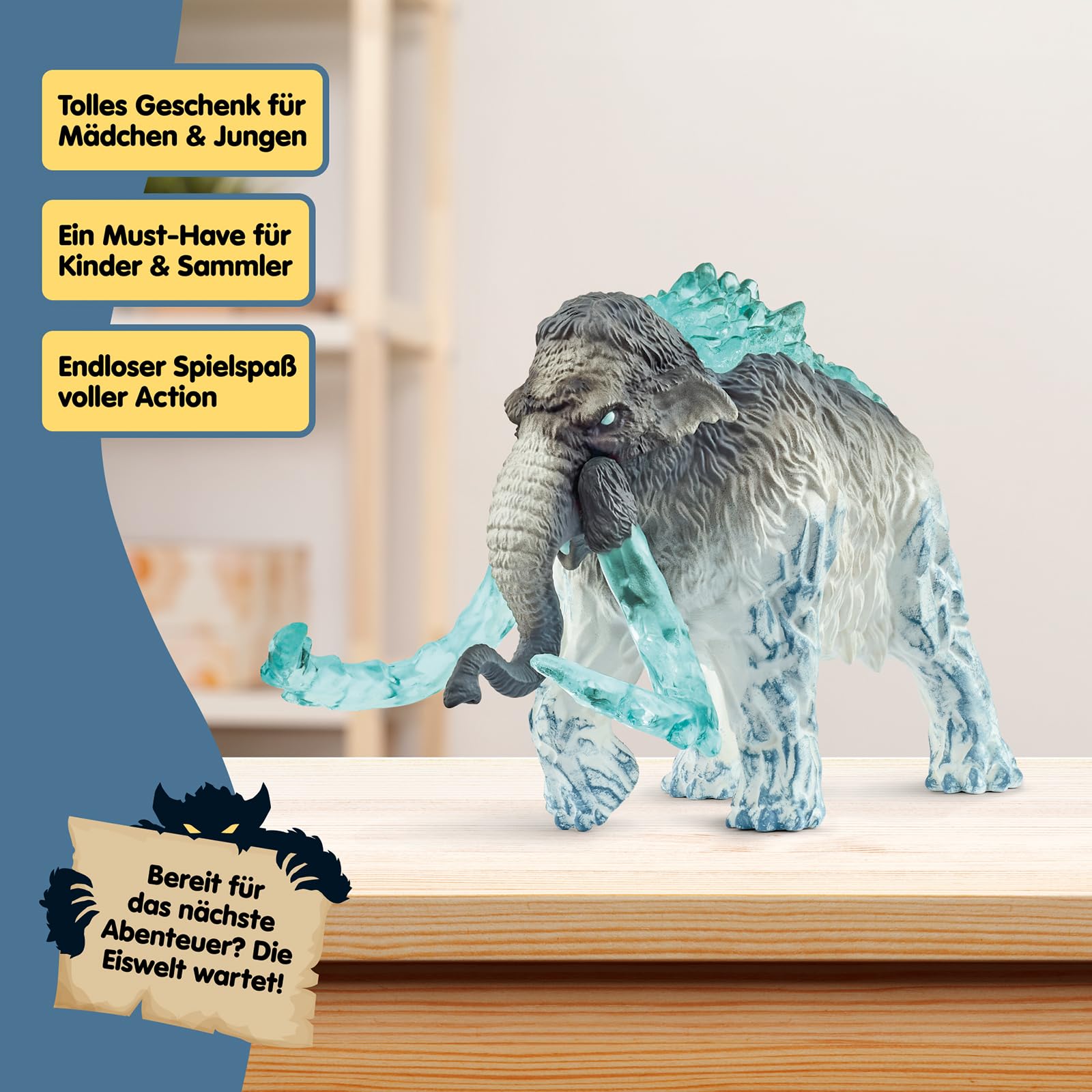 SCHLEICH ELDRADOR Creatures | Frostmammut 70829 | ELDRADOR Monster Spielfigur mit beweglichen Stoßzähnen | tolles Geschenk für Mädchen und Jungen | Spielzeug ab 7 Jahren | 9 x 16 x 11 cm 7