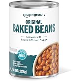 Amazon Grocery, Original Baked Beans, Seasoned with Bacon &amp; Brown Sugar, 15 Oz