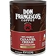 Don Francisco's Caramel Cream Ground Flavored Coffee: Rich, Aromatic 100% Arabica Beans - Expertly Roasted for a Delightful Morning Brew (12 oz Can)