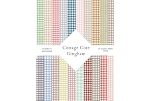 Cottage Core Gingham Scrapbook Paper: | Cottage Core Gingham Craft Paper | 8.5 x 11 inch | Cottage Core Gingham Themed Patter