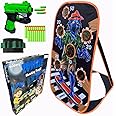 wishery Zombie Shooting Game Toy for Ages 5 6 7 8 9 10+ Years Old Boys. Kids Target Practice with Storage Net. Pack has 1 Toy Gun, 20 Bullets & 1 Wrist Bullet Holder. Indoor or Outdoor use