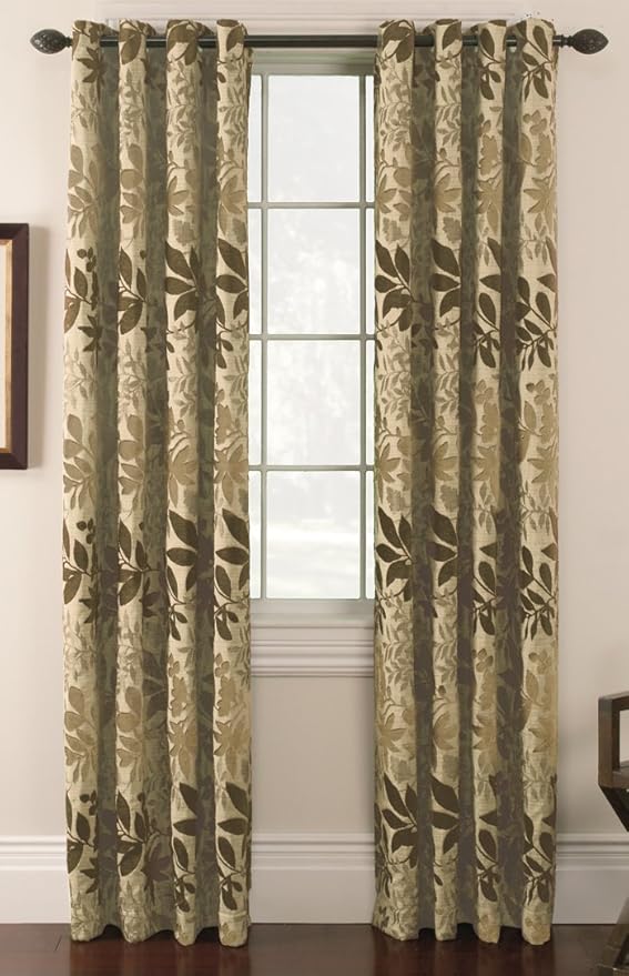 Amazon Com Thermatec Bristol Chenille Leaf Panel 54 Inch By 84